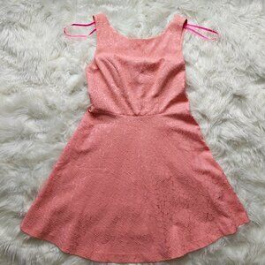 Betsey Johnson Bubblegum Pink Fit-and-Flare Sleeveless Dress, SIZE 8